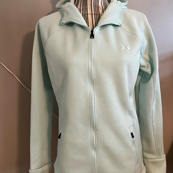 UNDER ARMOUR WOMENS FULL ZIP JACKET SIZE M WORN ONCE - Picture 4 of 6